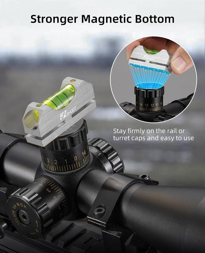 EZshoot Scope Leveling Kit with High-precision Bubble Leveling System Magnetic Universal Scope Mounting Kit Compact Storage Case for Equipment and Maintenance - Image 5